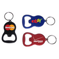 Round Bell Shape Plain Bottle Opener with Key Ring